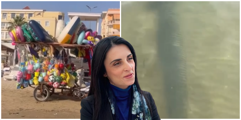 Në plazhin e Durrësit tubat e shkarkimeve dalin në sipërfaqe, pushuesit të zhgënjyer nga papastërtia