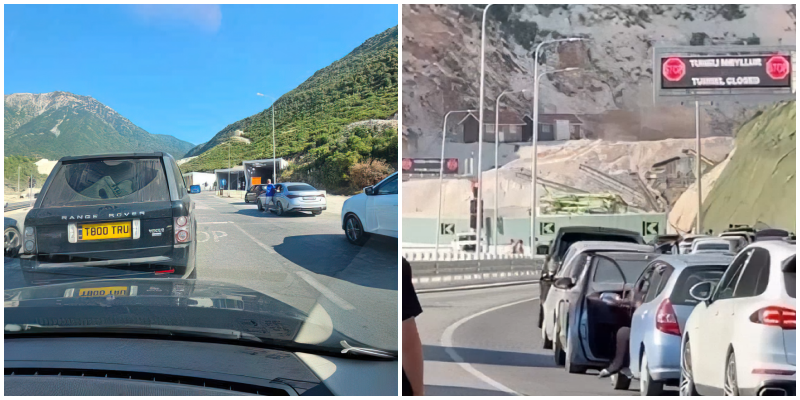 Mbyllet papritur tuneli i Llogarasë, trafik kilometrik pa asnjë shpjegim