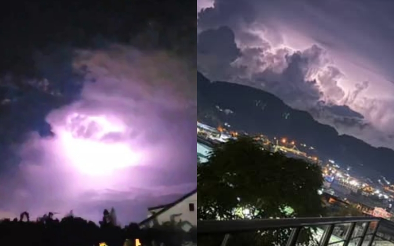 Rrufetë ‘vallëzojnë’ pa zë në qiellin e Shqipërisë! Disa orë spektakël në errësirë