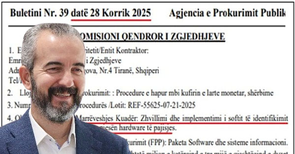 Celibashi shpall tender 1 miliard lekë për identifikimin elektronik të votuesve, dy muaj pas zgjedhjeve