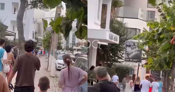 Shkëndija elektrike frikëson turistët në Sarandë