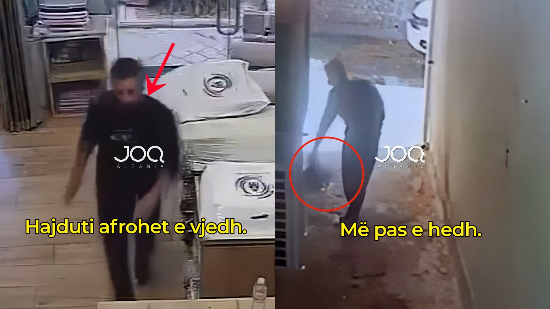 Hajduti pa maskë vjedh çantën në dyqan, pronarja: Më kthe sendet e mia