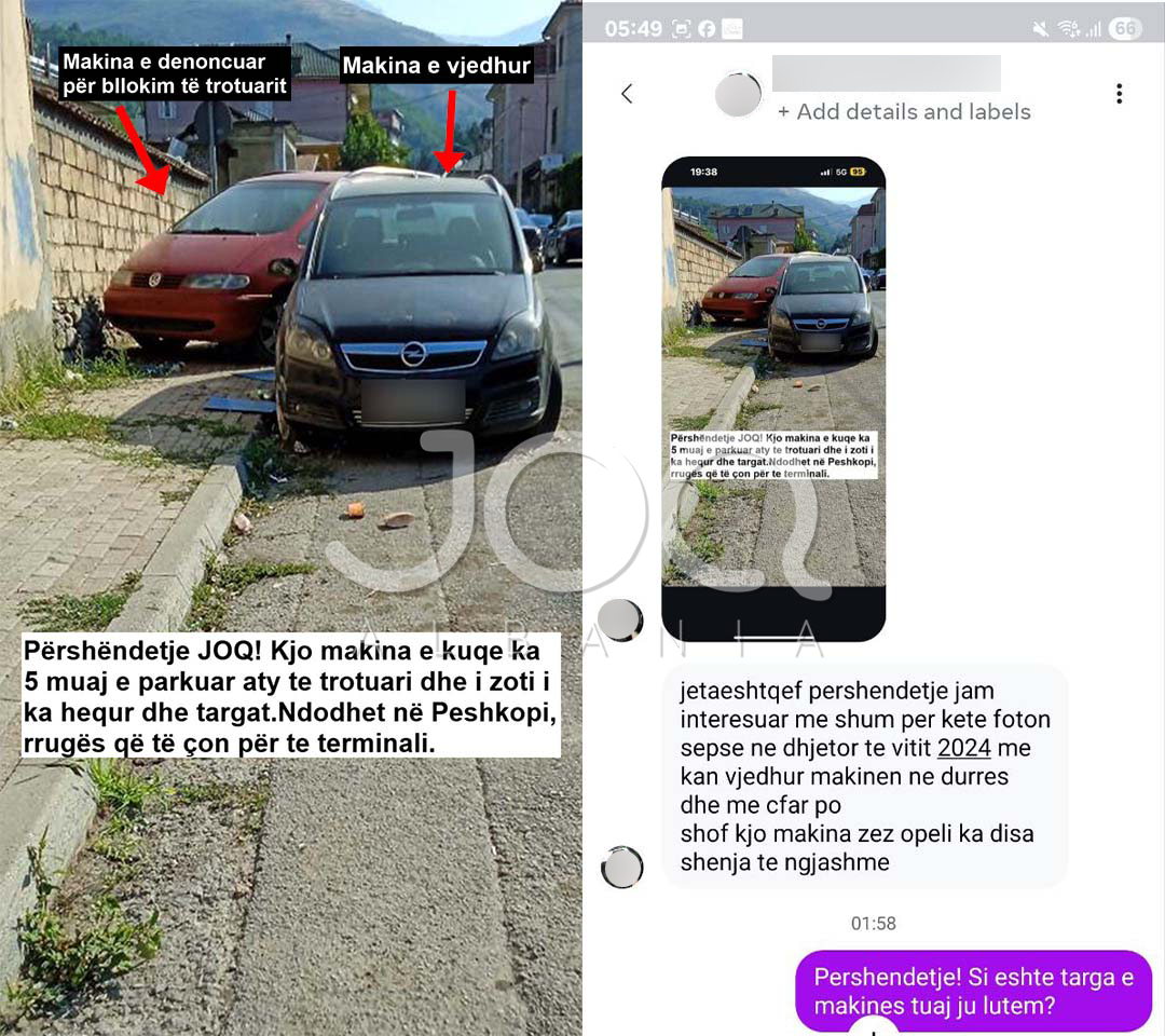 Rastësi e pabesueshme: Denoncimi i JOQ për një makinë në Peshkopi çon në gjetjen e automjetit të vjedhur në Durrës