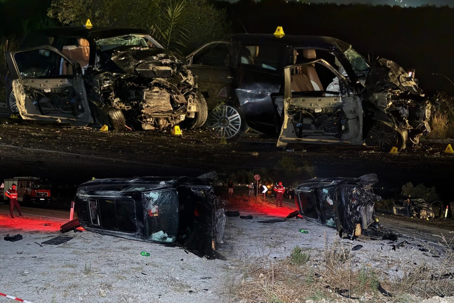 Makinat ‘copë-copë’ nga përplasja ballore, dalin pamjet e aksidentit ku humbën jetën dy motrat Dhimaku