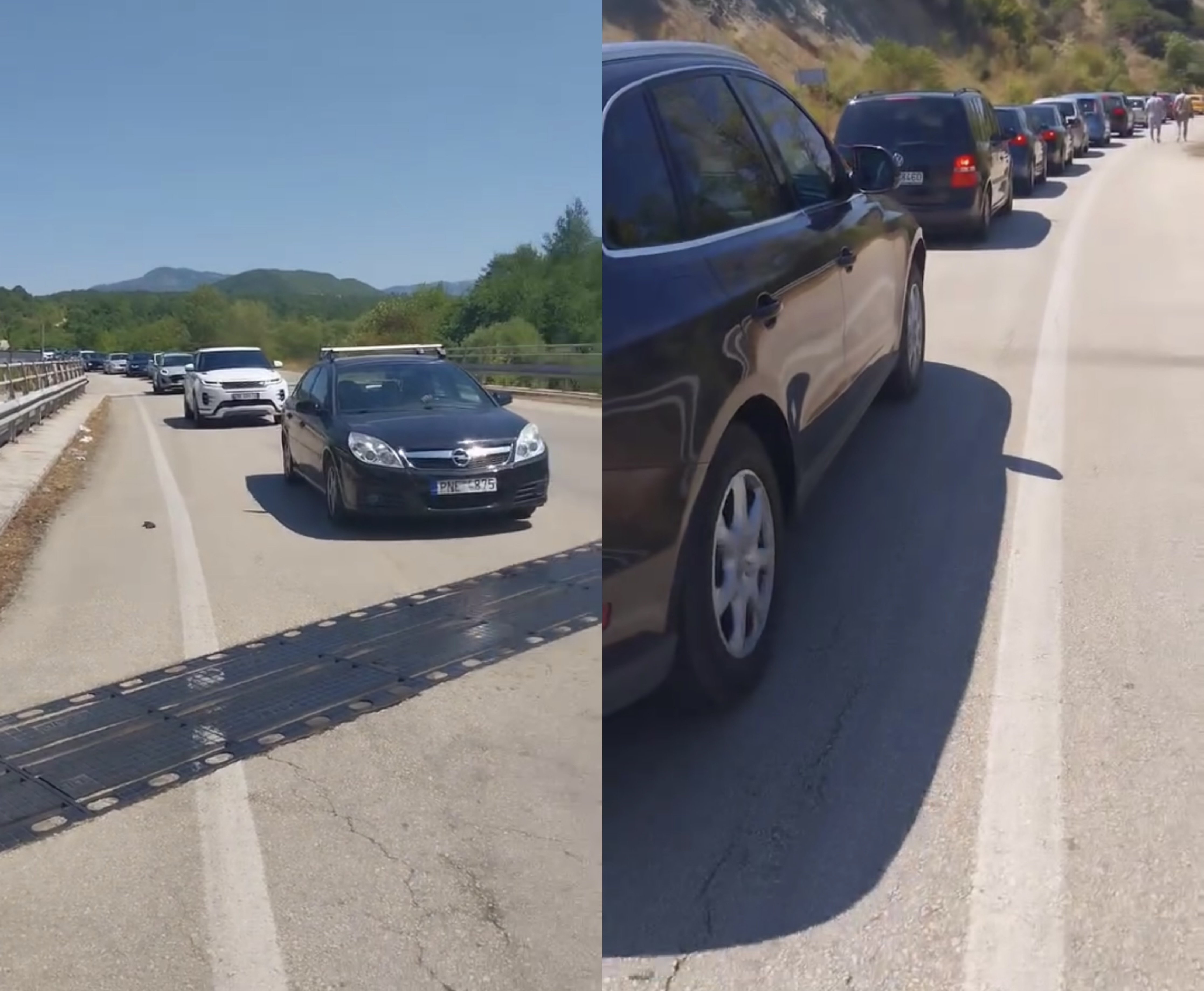 Trafik kilometrik, vapë ekstreme dhe radhë të gjata në Kakavijë