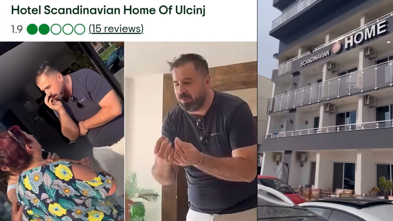 Turp në Hotel  Scandinavia  Ulqin  pronari racist shan turistët  romë   përpiqet të korruptojë JOQ