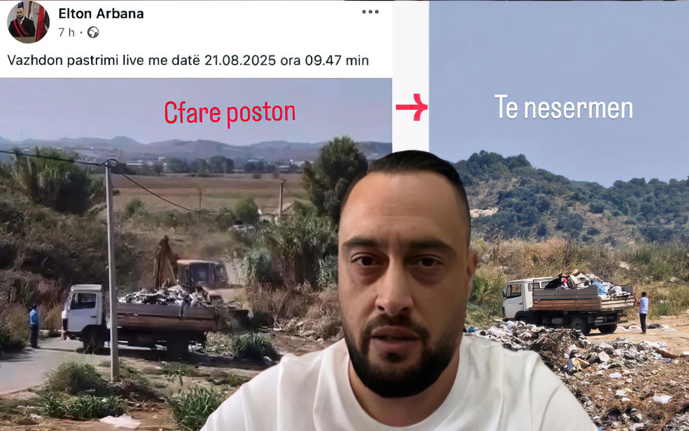 Rubjekë, aty ku kryetari Arbana pastron plehrat vetëm për një post në Facebook