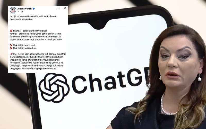 “Ja një version i shkurtër dhe i fortë”/ Albana Vokshi i kërkon ndihmë Chat GPT për të bërë politikë