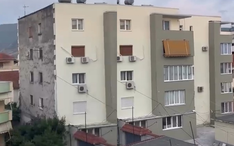 “Qytetari zapton cepin e pallatit, bllokon punimet e fasadës, bashkia Elbasan asnjë masë”