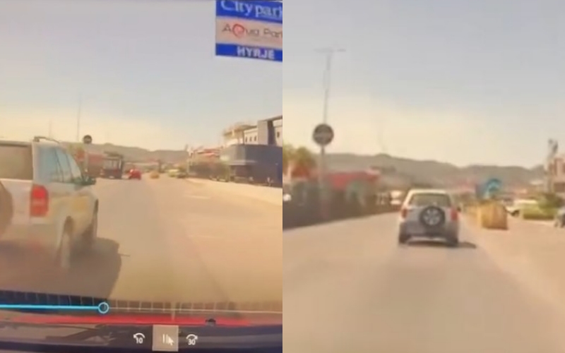Qytetari: Rrezikova aksident nga një shofer i papërgjegjshëm, frenoi qëllimisht para meje
