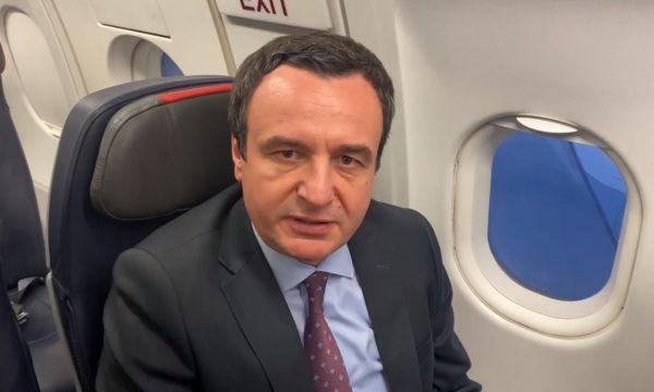 Kurti udhëton për në ShBA