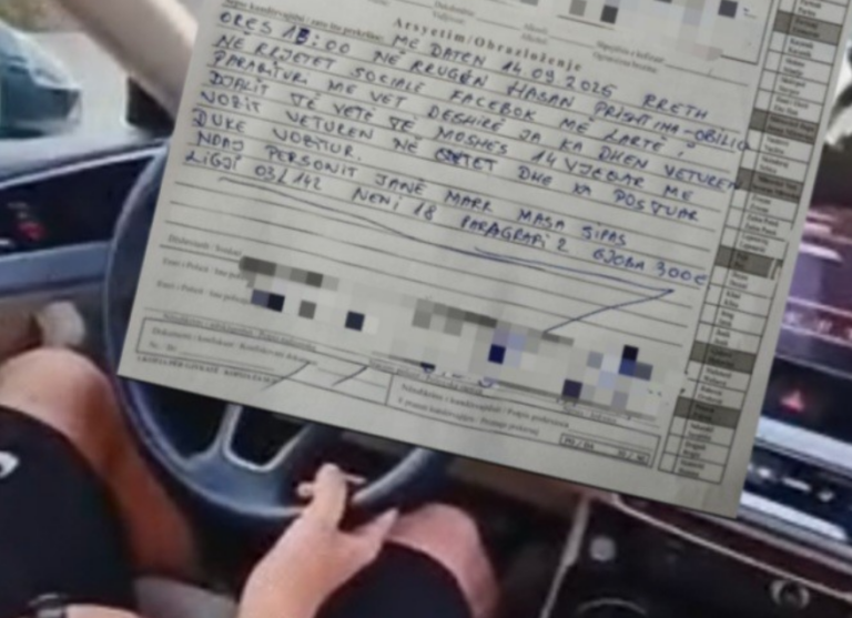 I mituri kapet duke drejtuar veturën, babai gjobitet nga policia në Obiliq