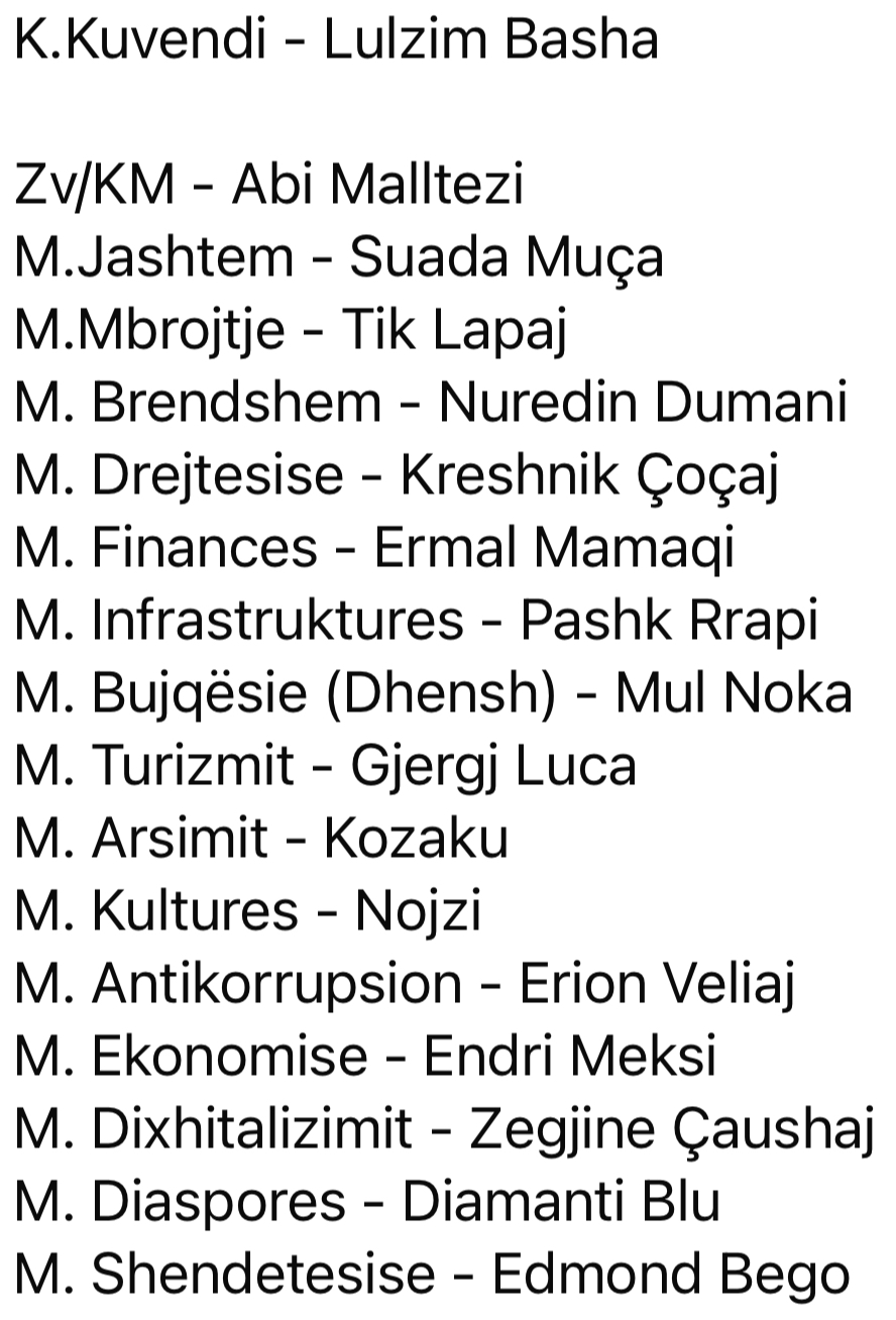 Ministria e së Vërtetës zbulon ekskluzivisht emrat e kabinetit të ri Rama IV