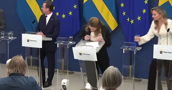 Ministrja e Shëndetësisë suedeze humb ndjenjat gjatë një konference live