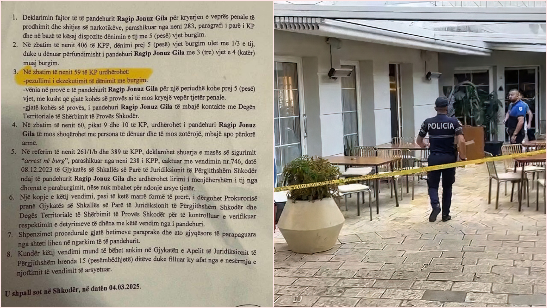 Gjykata e Shkodrës “fali” kriminelin, qyteti pagoi me gjak