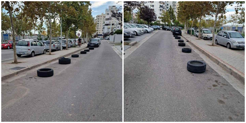Parkimi në Durrës vetëm me lekë në dorë, qytetarët denoncojnë uzurpimin e rrugëve me goma