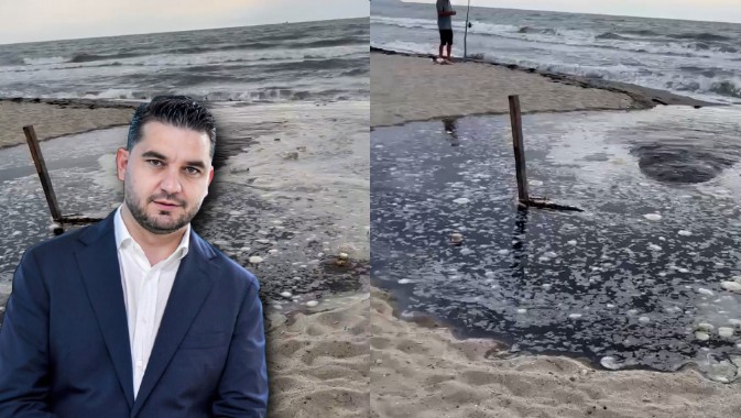 Në Golem pushuesit lahen mes ujërave të zeza