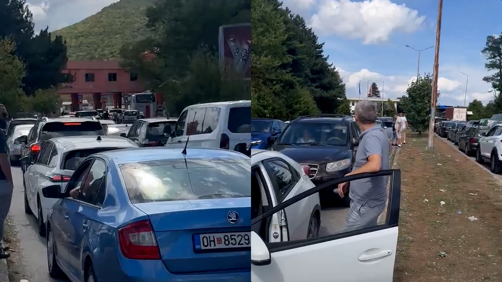 Qytetarët dy orë të bllokuar në doganën e Qafë Thanës, nuk punon sistemi