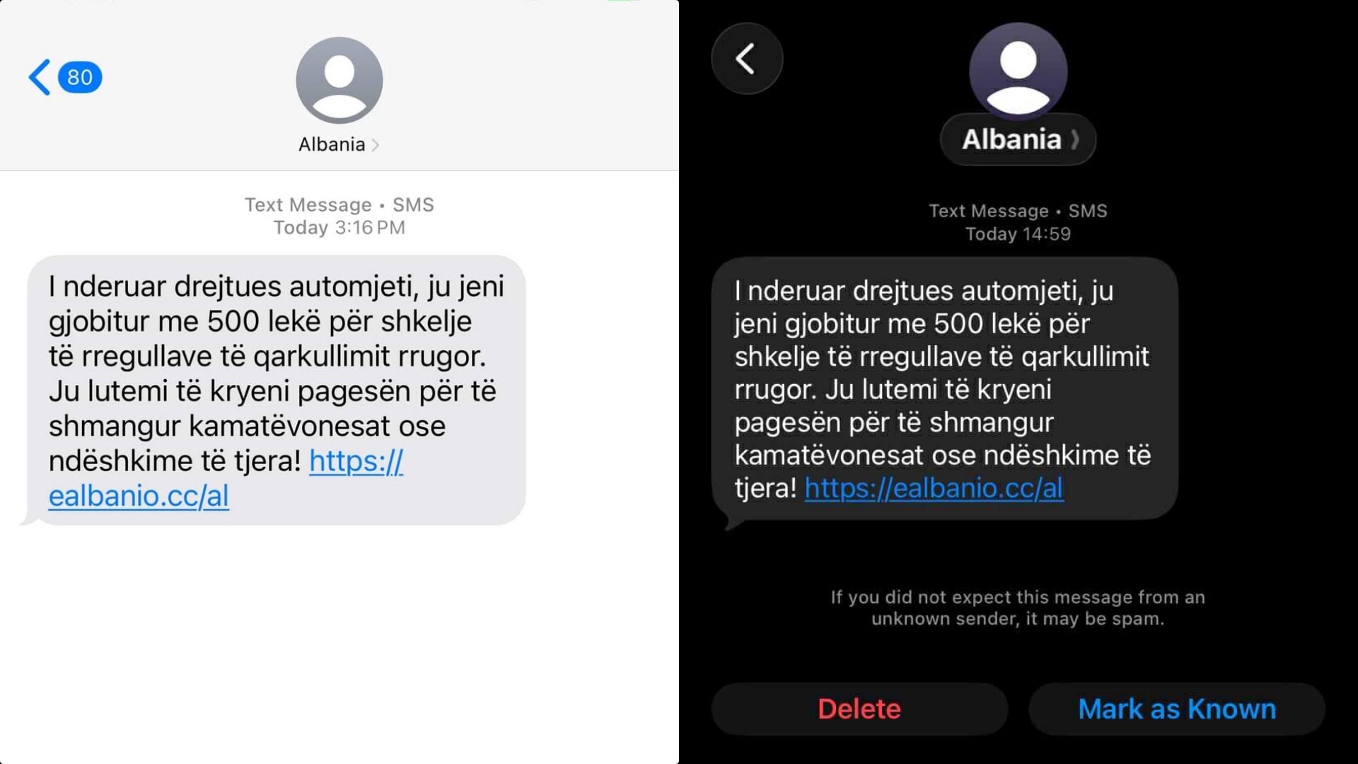 “Jeni gjobitur 500 lekë”, dhjetra denoncime për mesazhe mashtruese