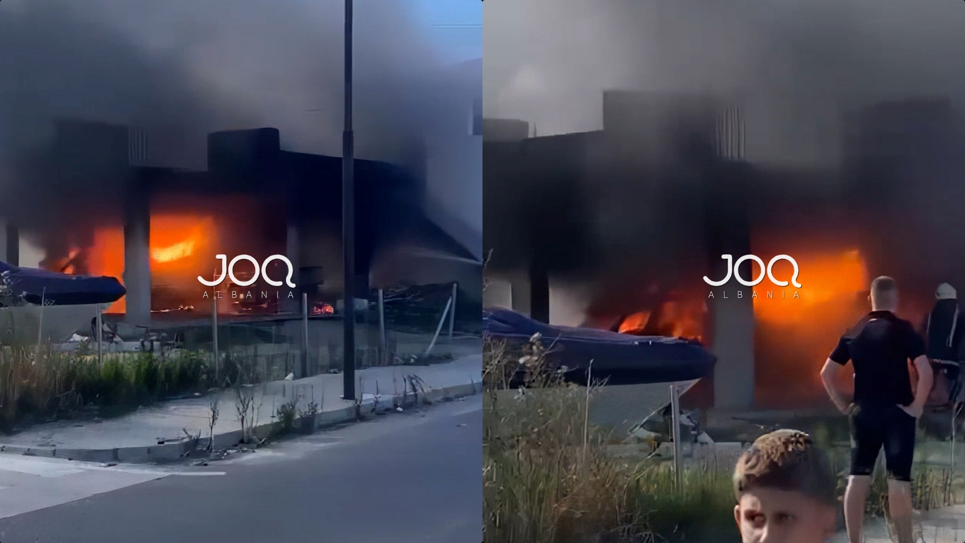 Merr zjarr garazhi me makina në Spitallë