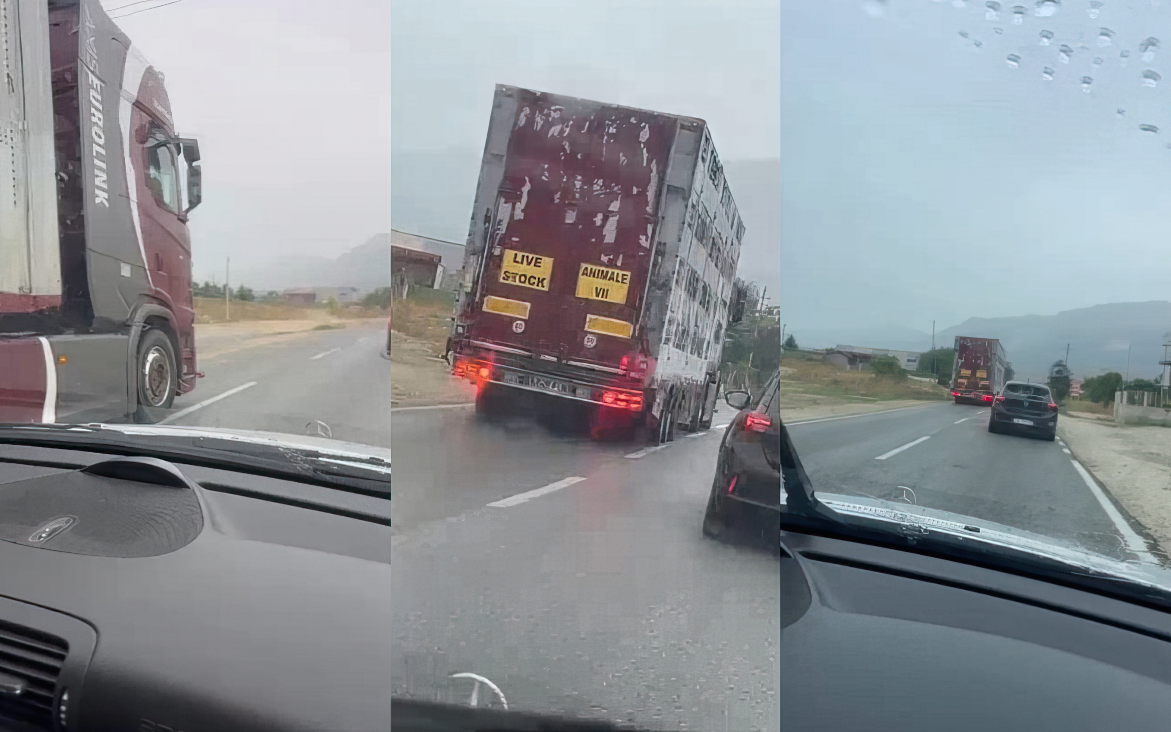 JOQ e denoncoi, gjobitet  shoferi i kamionit për parakalim të rrezikshëm në Gjirokastër