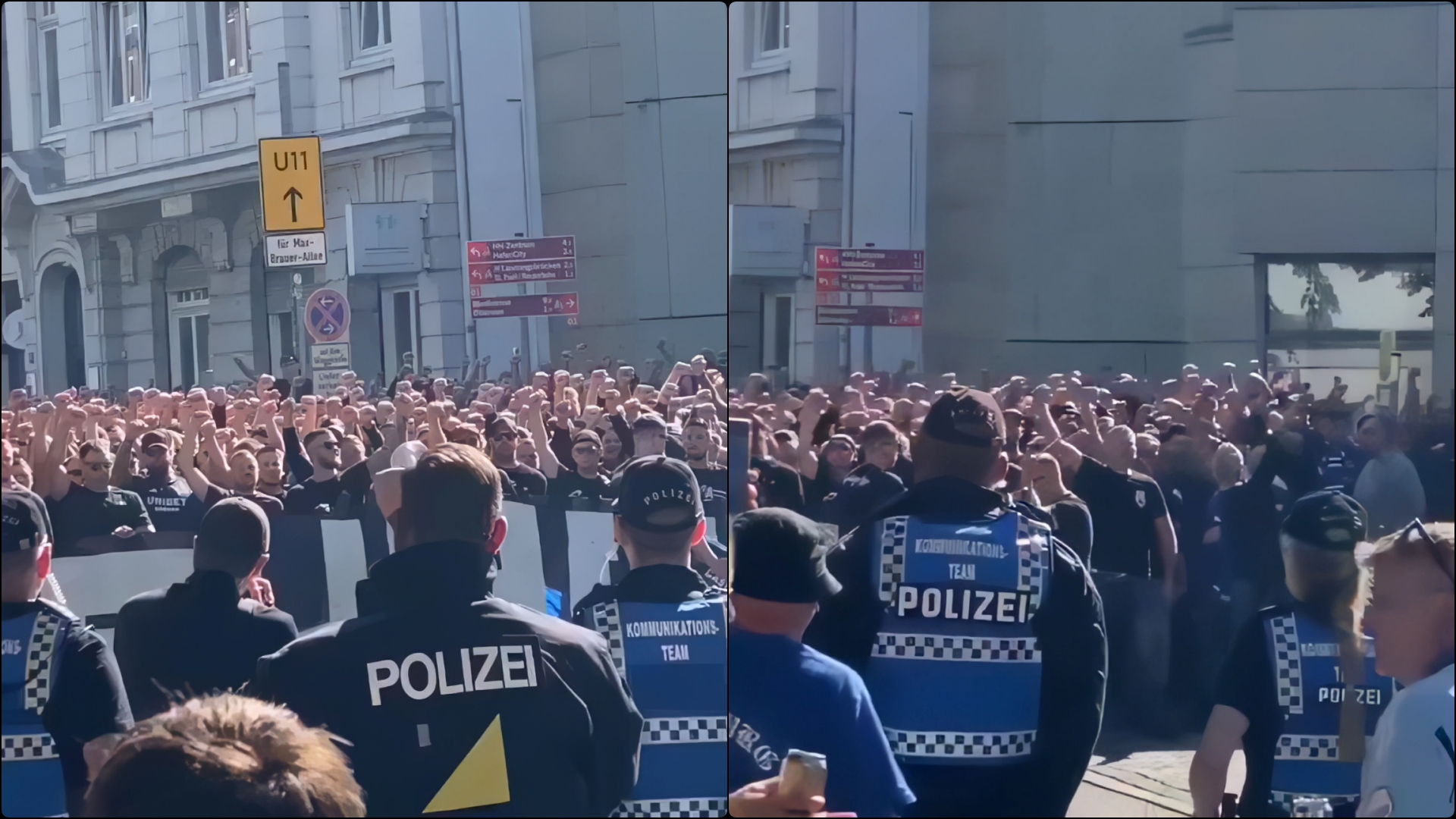 Tifozët gjermanë kërkojnë depërtimin e emigrantëve: “Dërgojini në shtëpi”