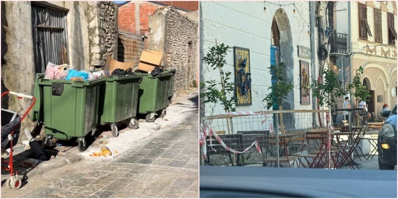 Lokalet bllokojnë rrugën në Gjuhadol, hiqen dhe koshat e mbeturinave