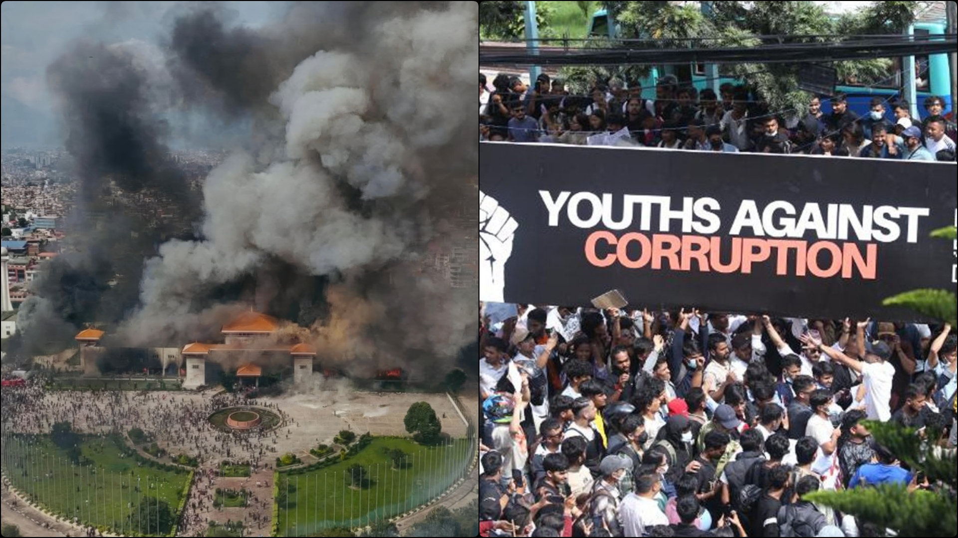 Protestuesit në Nepal i venë flakën Parlamentit