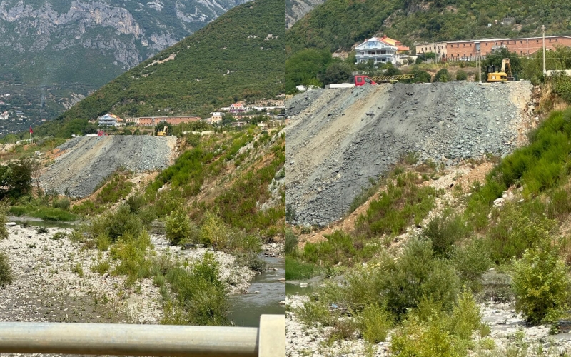 Krim mjedisor në lumin e Tiranës, kamionët që hedhin inerte e kanë shkatërruar