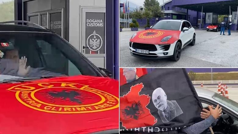 ‘UÇK zemra jonë’, me këngë patriotike shqiptarët e Kosovës nisen drejt Tiranës për protestë