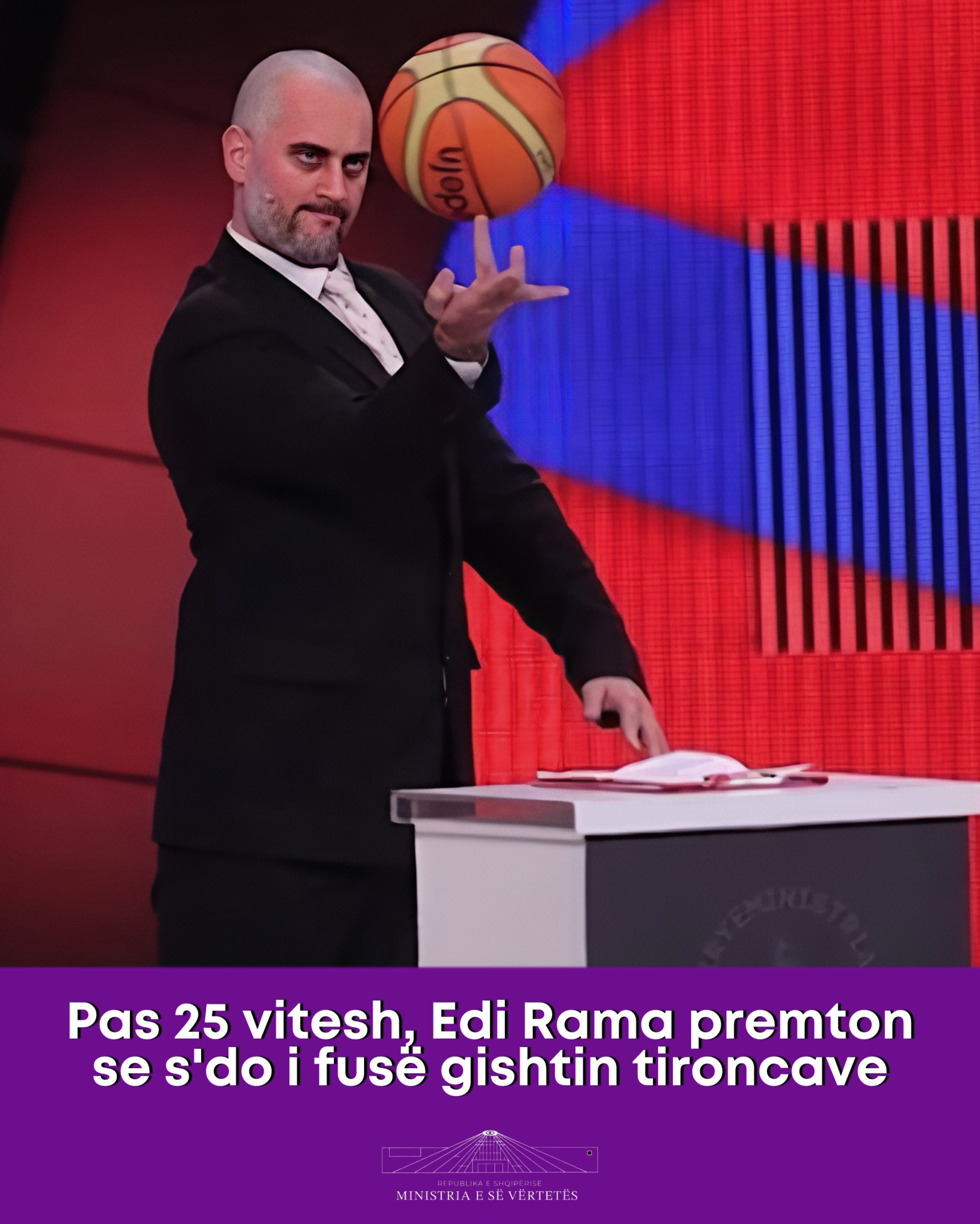 Pas 25 vitesh Edi Rama premton se s’do i fusë gishtin tironcave