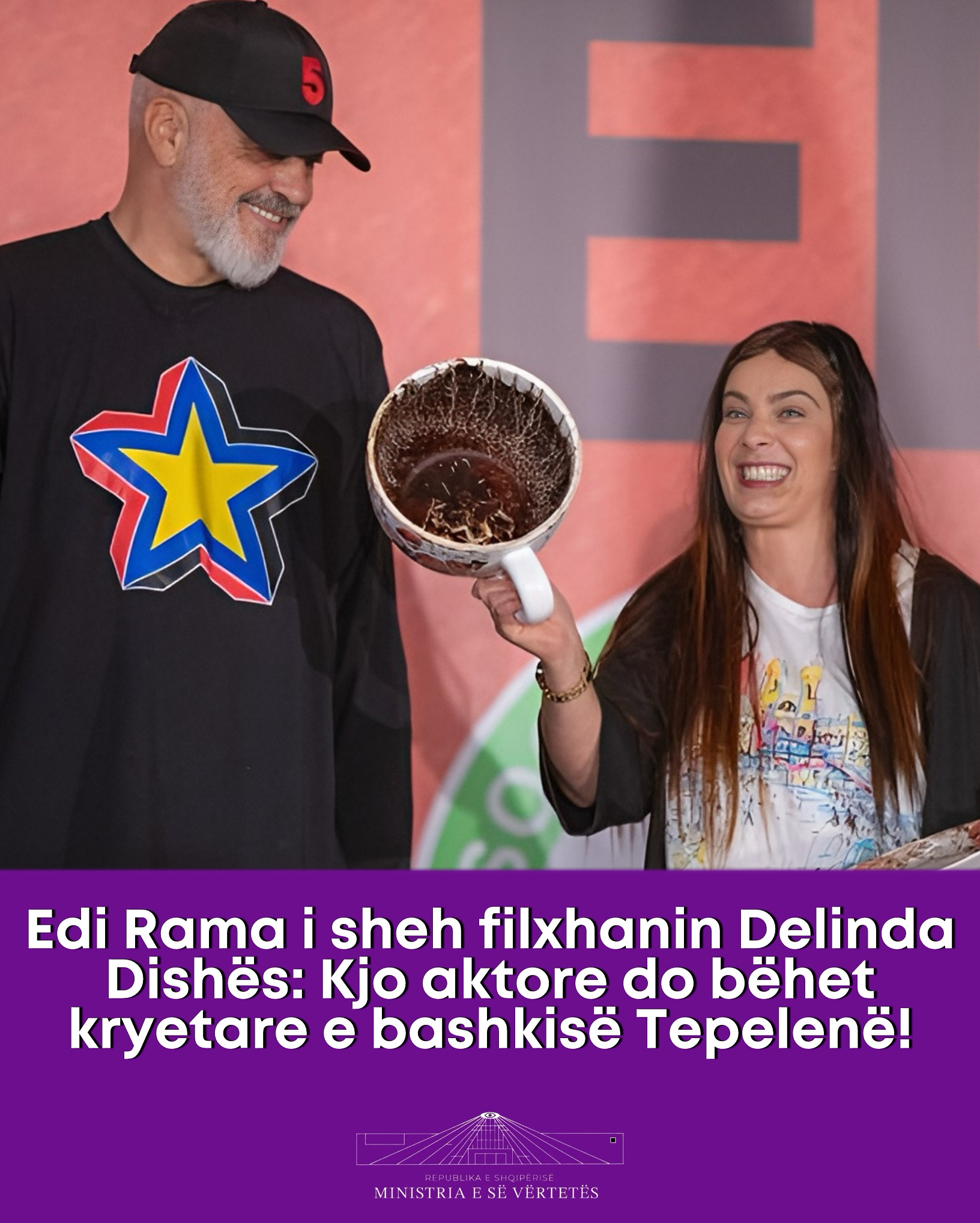 Edi Rama i parashikon fatin aktores Delinda Disha: Ti do bëhesh kryebashkiake e Tepelenës!