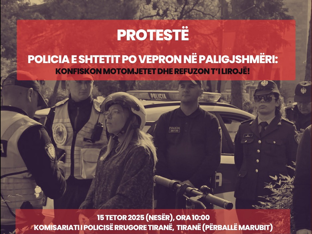 Sekuestrimi i motomjeteve, qytetarët protestojnë sot para Policisë Rrugore
