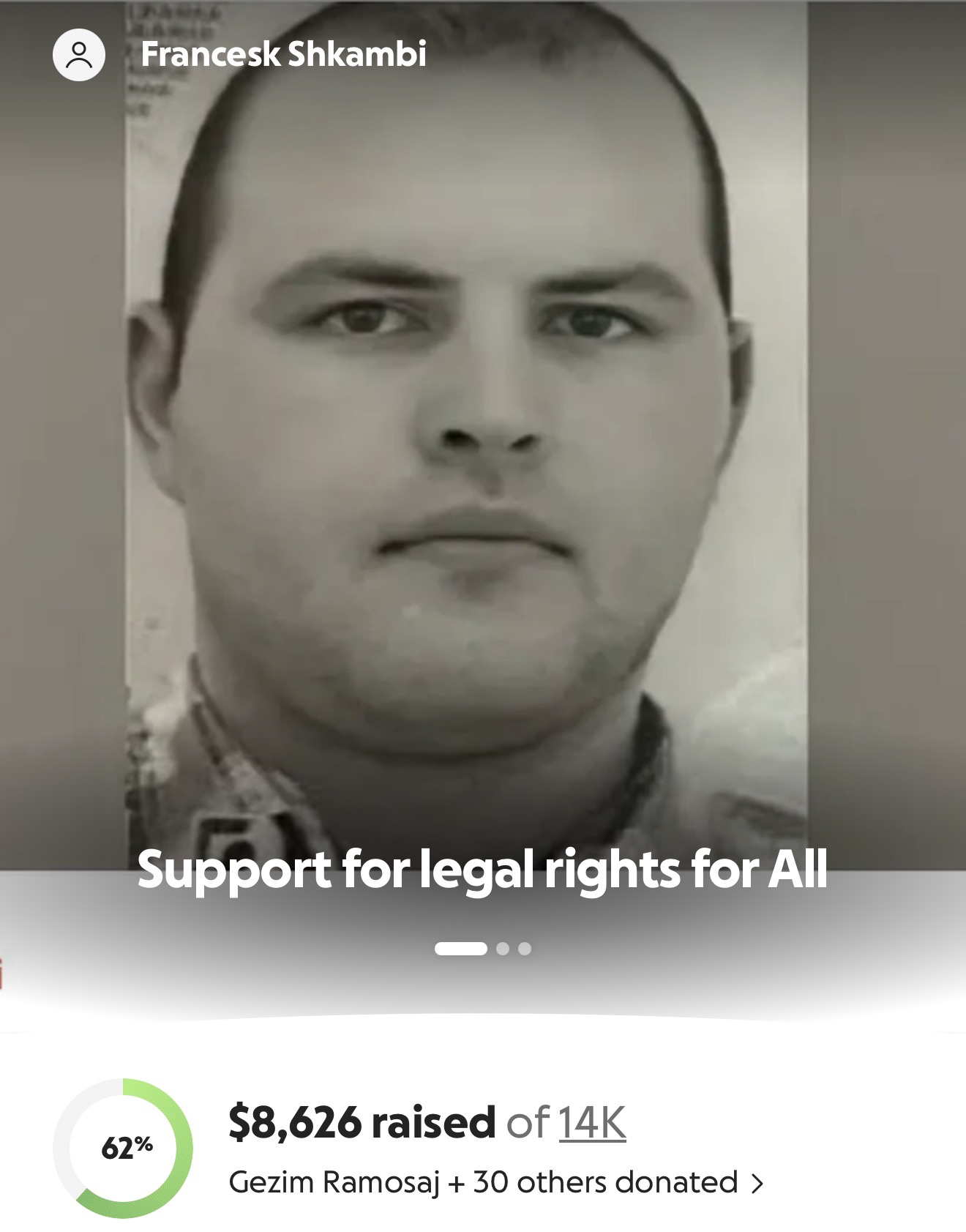 Hapet GoFundMe për Elvis Shkambin! Mblidhen mbi 8000$