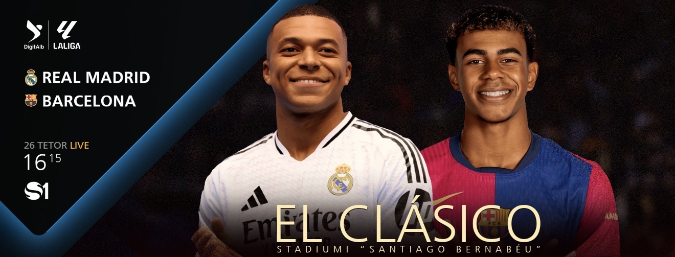 “El Clasico”, spektakli i madh i futbollit spanjoll, ekskluzivisht në SuperSport/DigitAlb