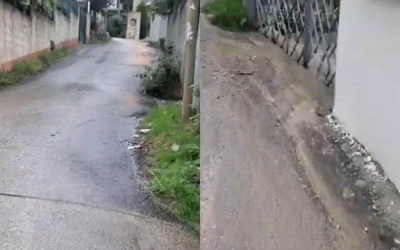 “Rruga “Idriz Dollaku” përmbytet me një pikë shi, uji na futet në shtëpi, bashkia Tiranë hesht”
