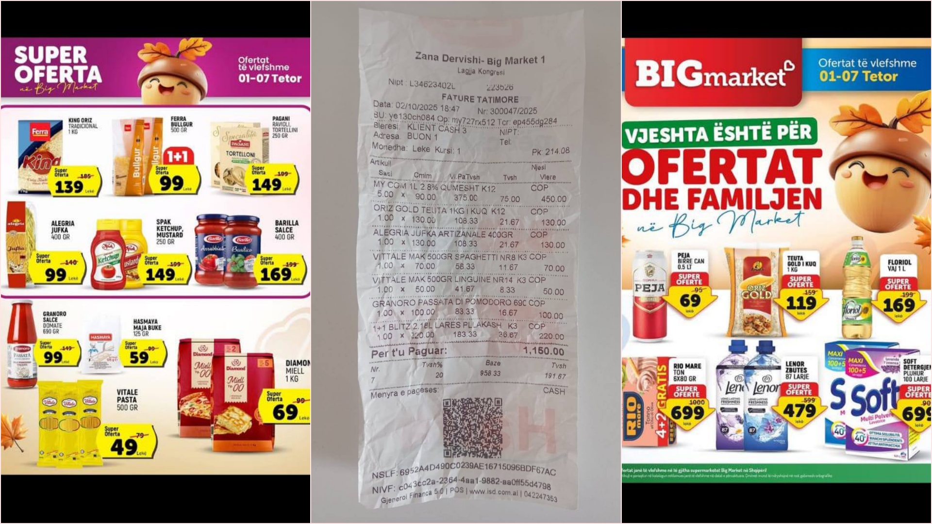 “Big Market” apo “Big Mashtrim”, qytetari denoncon produktet e ofertës, çmime më të larta se në broshurë