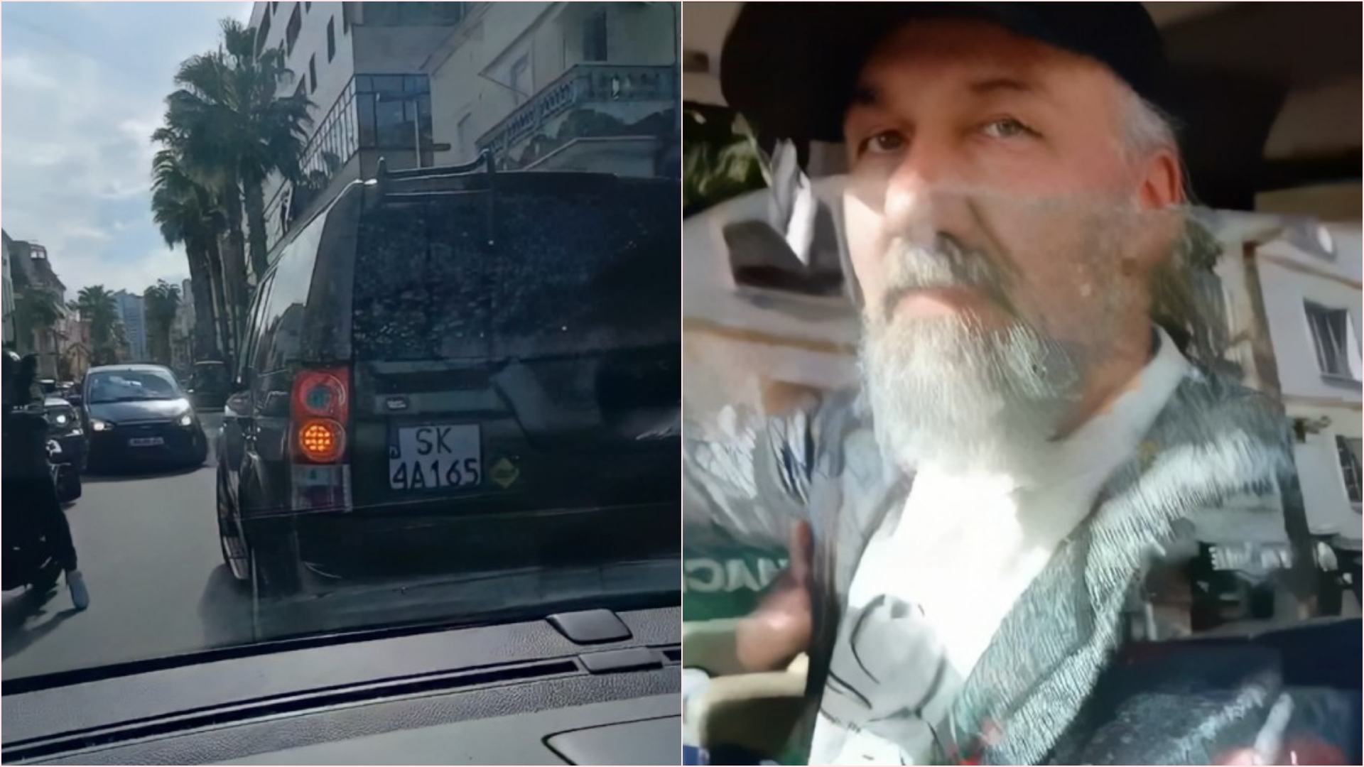 Të huajt marrin huqet tona, lënë makinën me bllokazh në mes të rrugës