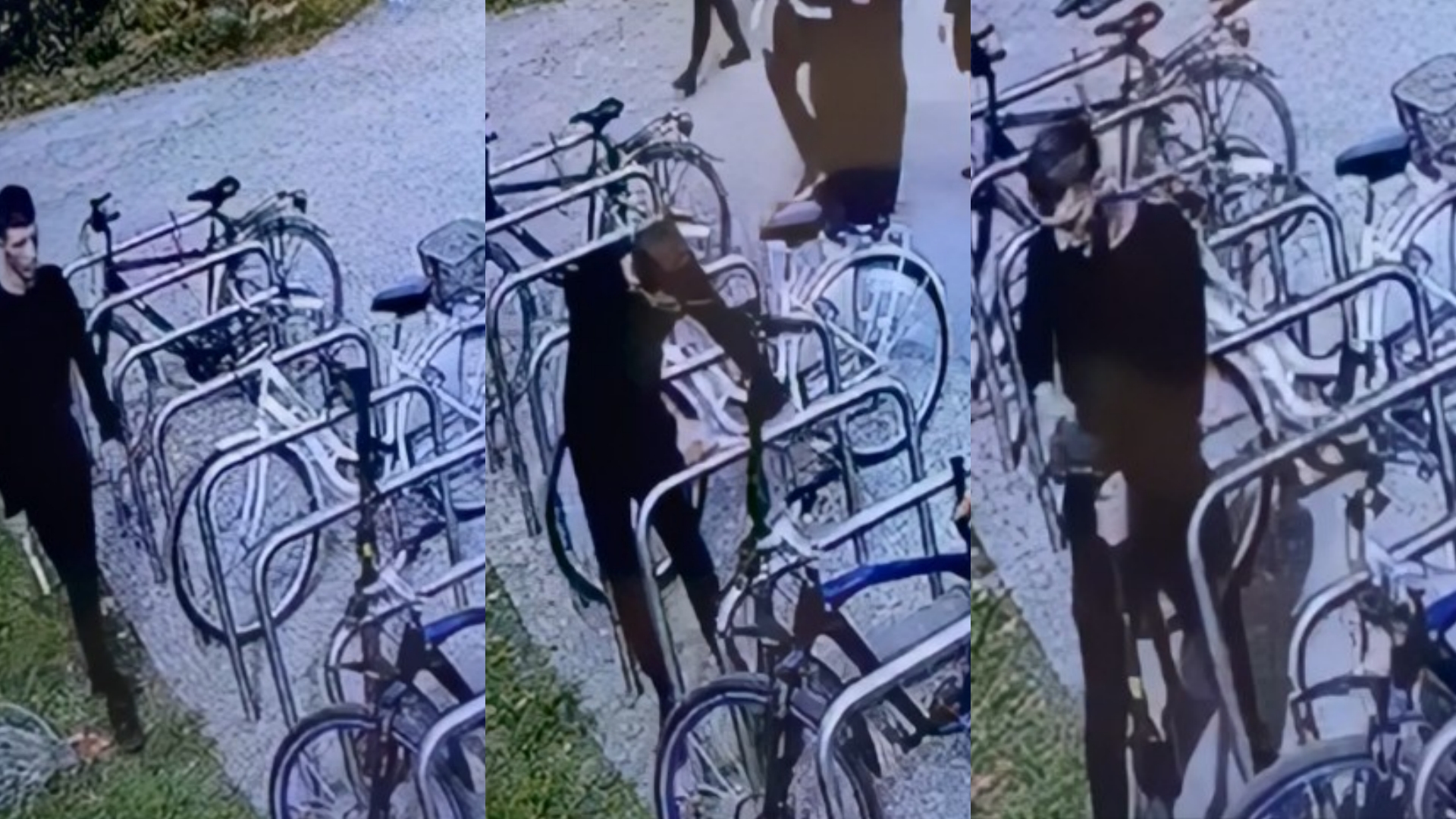 Në mes të ditës dhe para kamerave i riu vjedh skuterin te Piramida