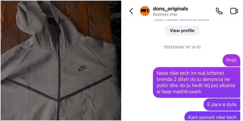 Bleu Nike Tech 220 € te  Dons Originals   qytetari  Ishte fake  më bënë bllok