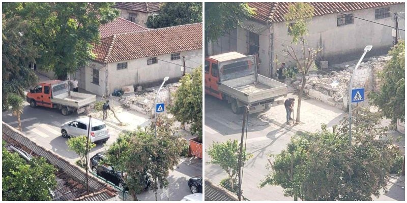 Ndërtimet e reja shkatërrojnë hapësirat e gjelbra, pemët priten dhe tërhiqen me makinë