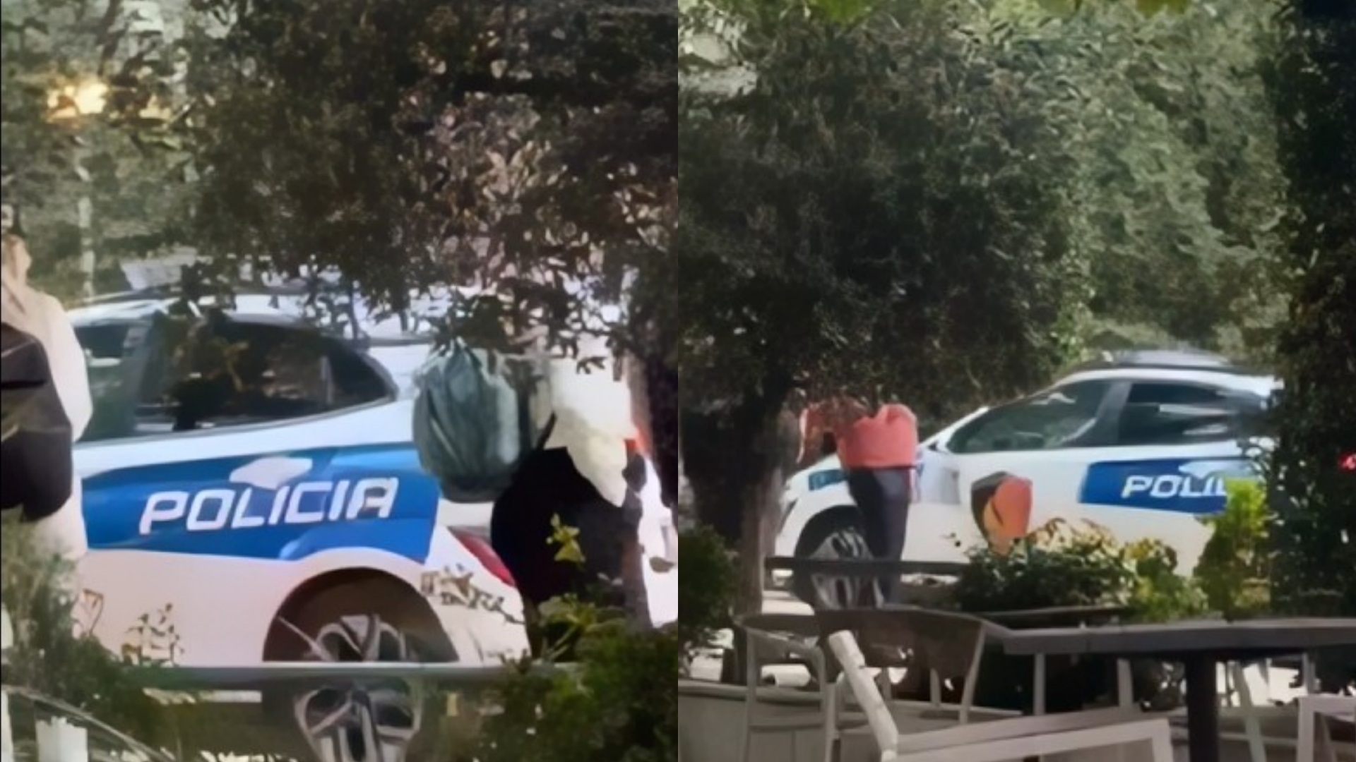 Policia bën xhiro me makinë në shëtitoren e liqenit