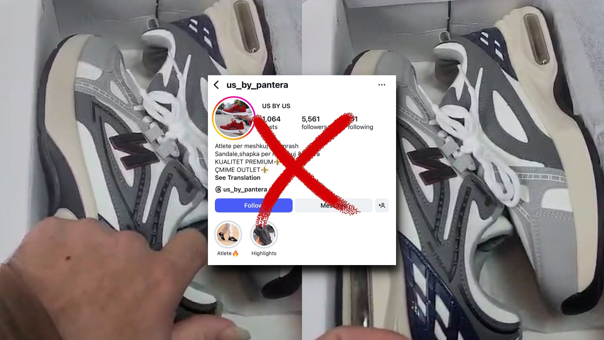 “‘Us_by_pantera’ më mashtroi me atletet, bëni kujdes”