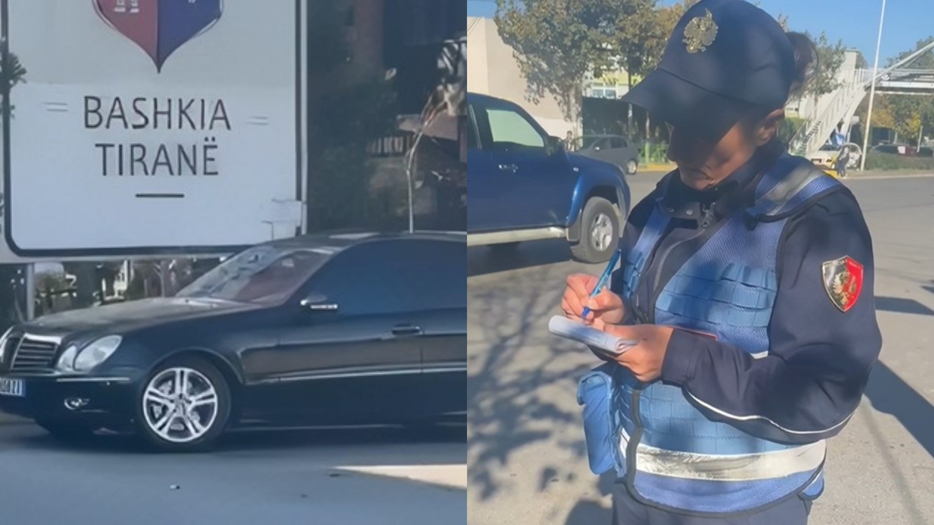 Policja i këput 30 mijë lekë gjobë qytetares, shpëton ‘Benzi’ i ndalur në rrethrrotullim