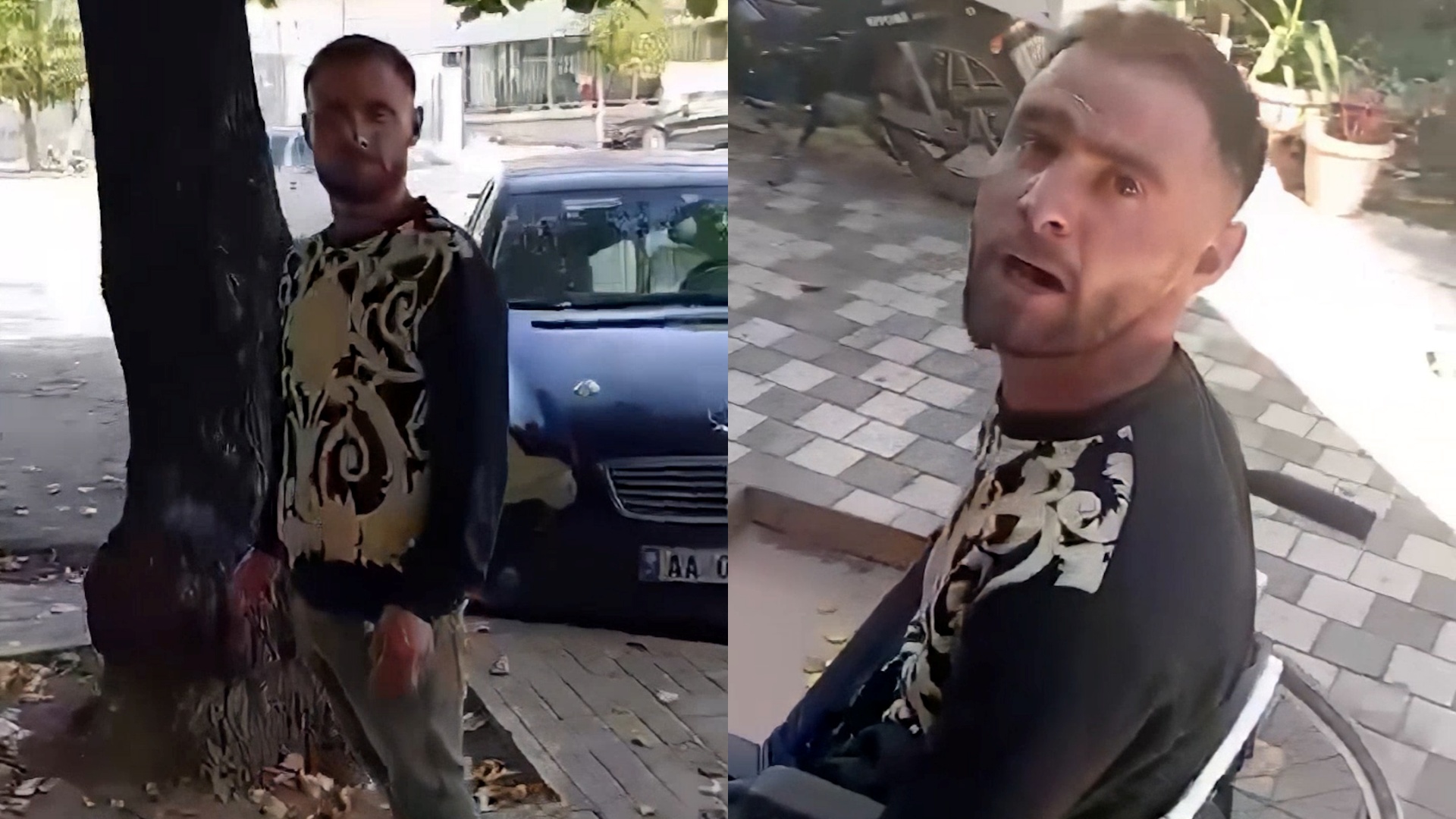 Lypsi nga Vlora duke pirë cigare dhe ecur në këmbë