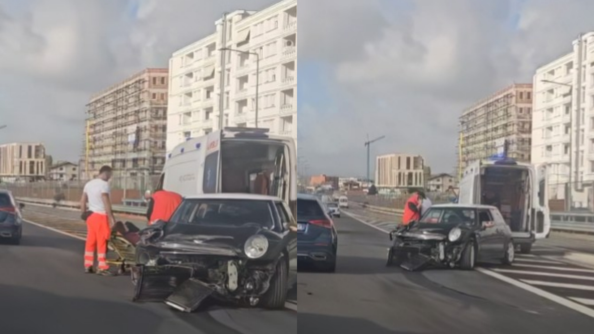 Aksident në Unazën e Madhe, policia si gjithmonë s’duket askund