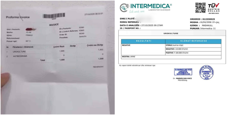 “Te Intermedica analizat bëhen sa për sy e faqe, nga femër më bënë mashkull”