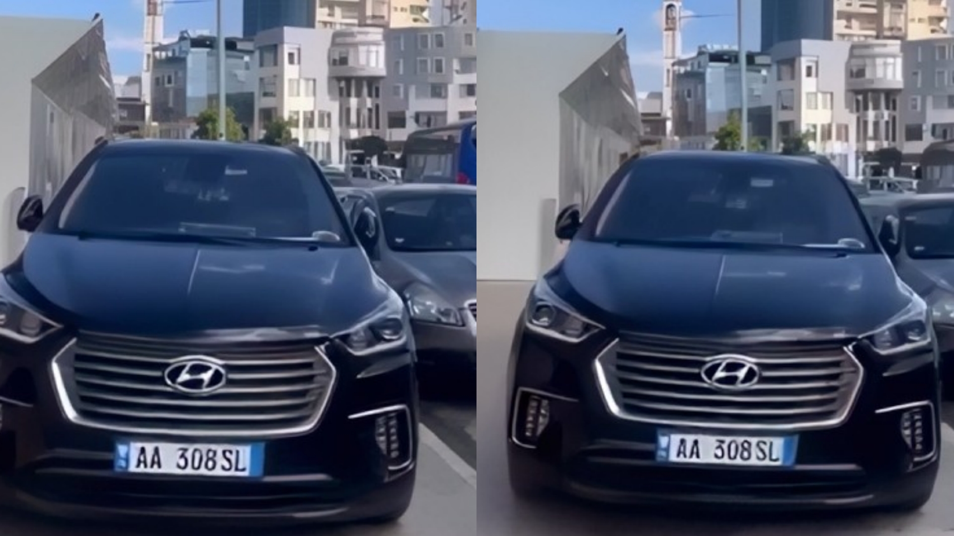 “I forti” me tabelën e policisë në Shkodër, parkon makinën mbi trotuar