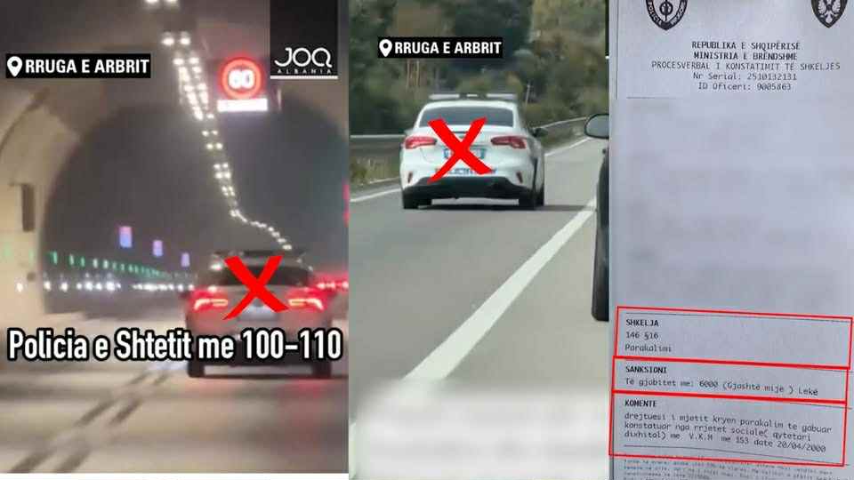 Parakalim dhe shpejtësi tej normave  polici në Dibër gjobitet vetëm me 6 mijë lekë
