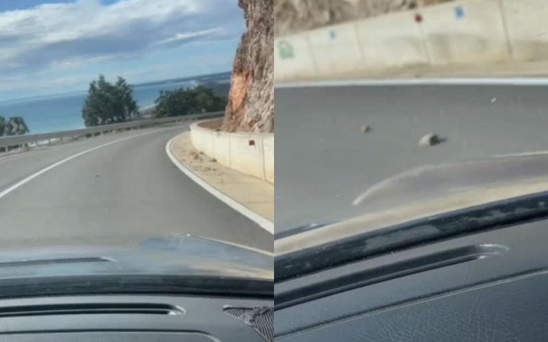 Shoferi: Gurë në mes të rrugës Shëngjin–Velipojë, firma s’vendos rrjeta, jemi në rrezik!